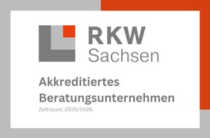 Siegel RKW Sachsen: Akkreditiertes Beratungsunternehmen, Zeitraum 2025/2026
